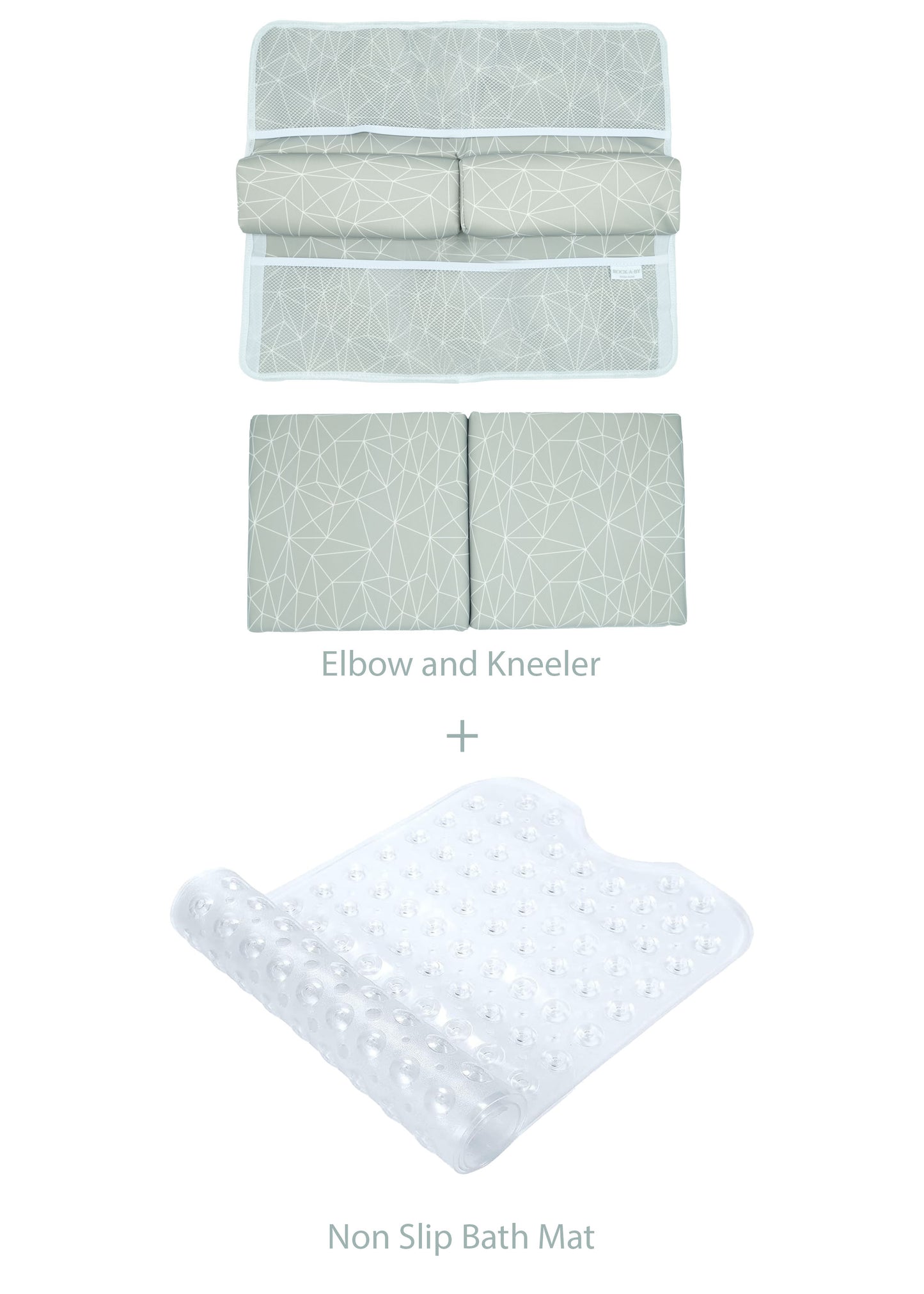 Baby Bath Starter Set (Geometric Grey)