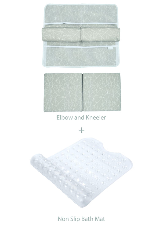 Baby Bath Starter Set (Geometric Grey)
