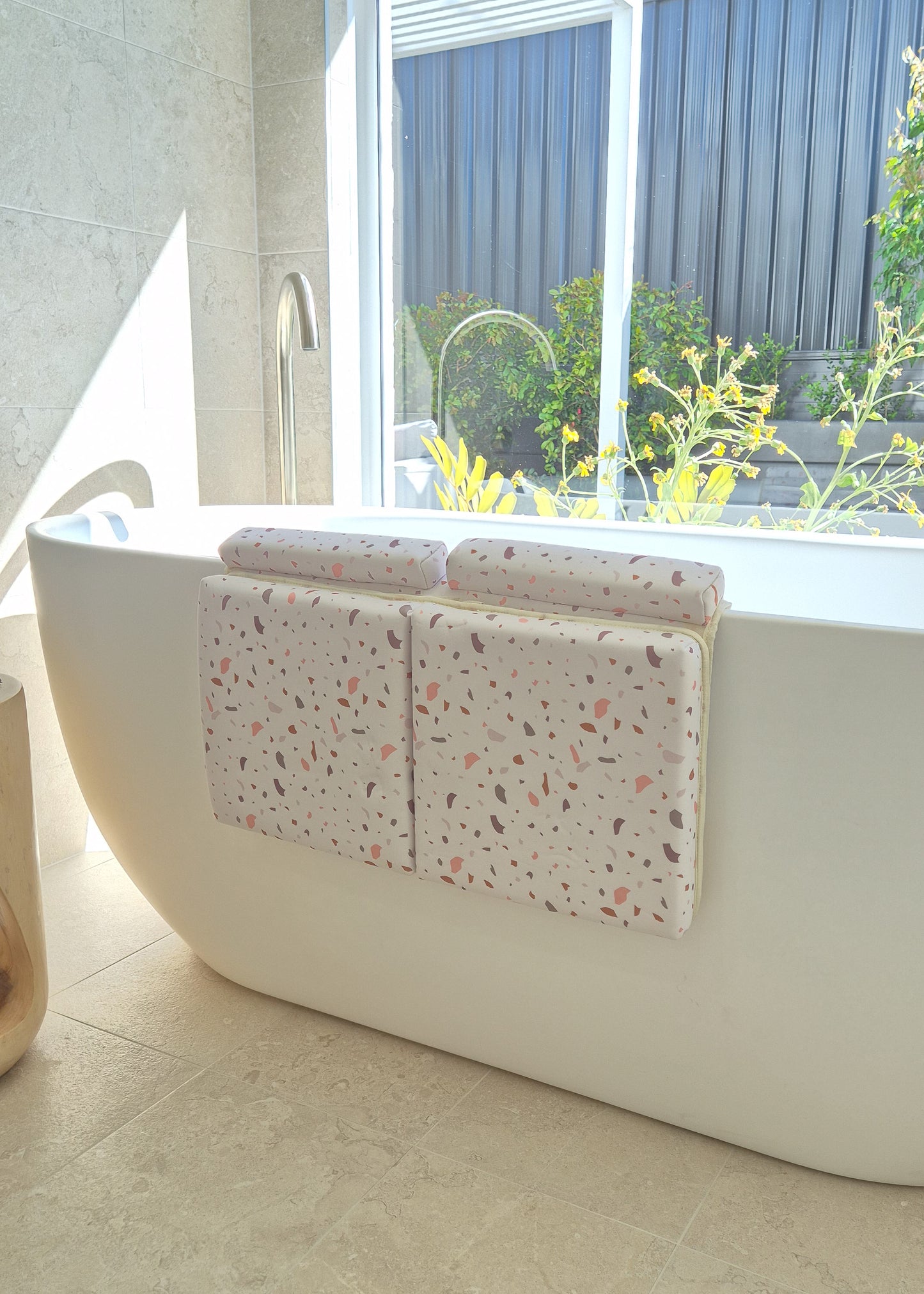 Baby Bath Kneeler and Elbow Rest Pad - Terrazzo (Narrow Edge Baths)