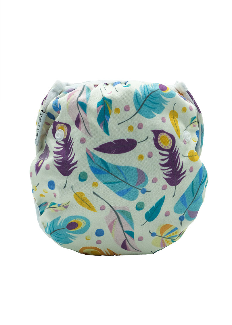 Swim Nappy and Wet Bag Set - Feathers