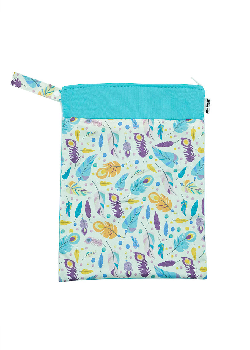 Swim Nappy and Wet Bag Set - Feathers