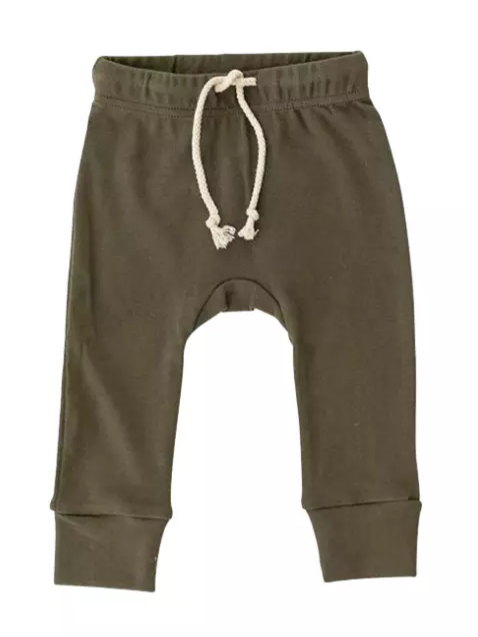Khaki baby leggings