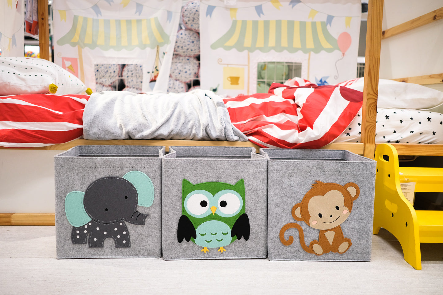 Kids Cube Storage Basket - Owl