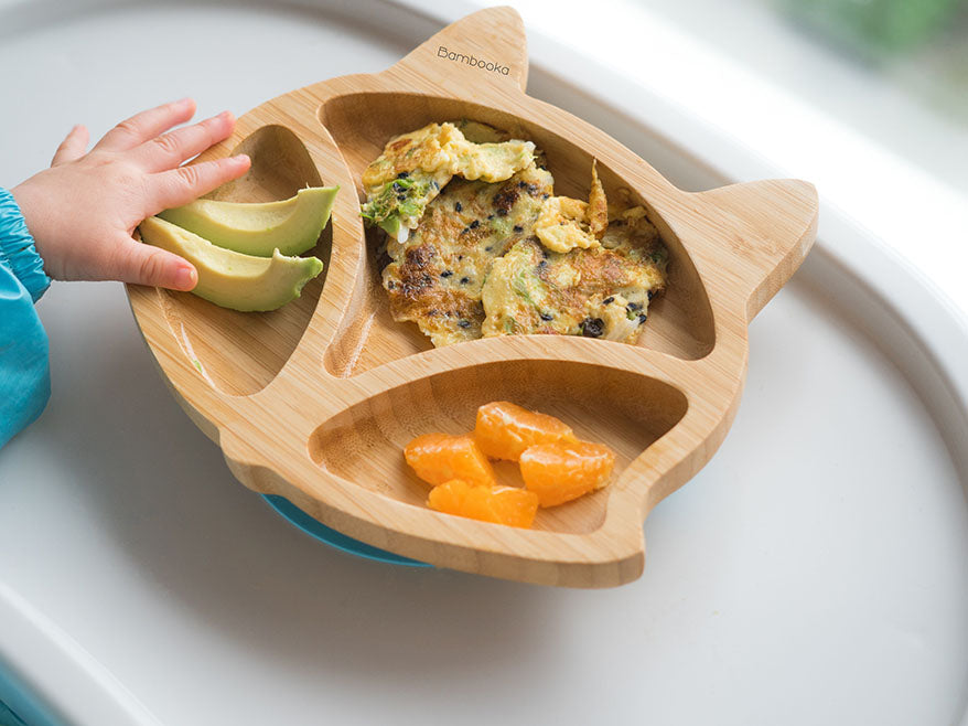 Baby Bamboo suction fox plate