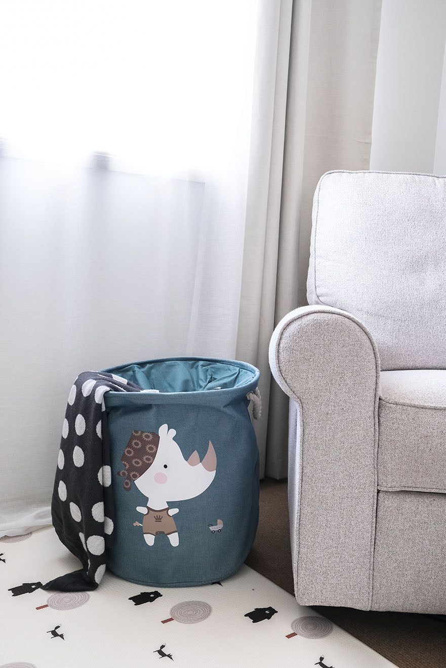 Green Rhino toy storage basket