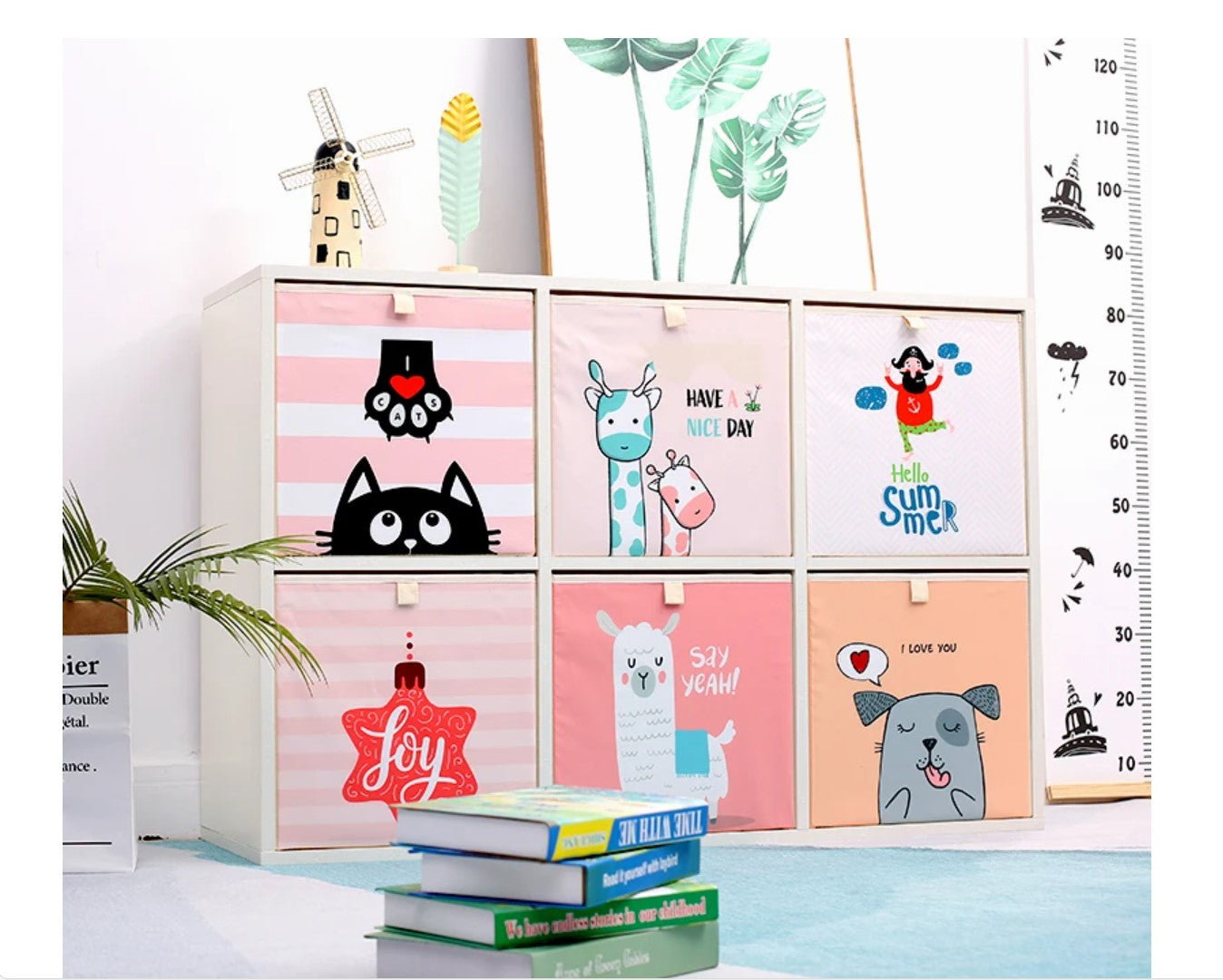 Kids storage unit insert - cube basket