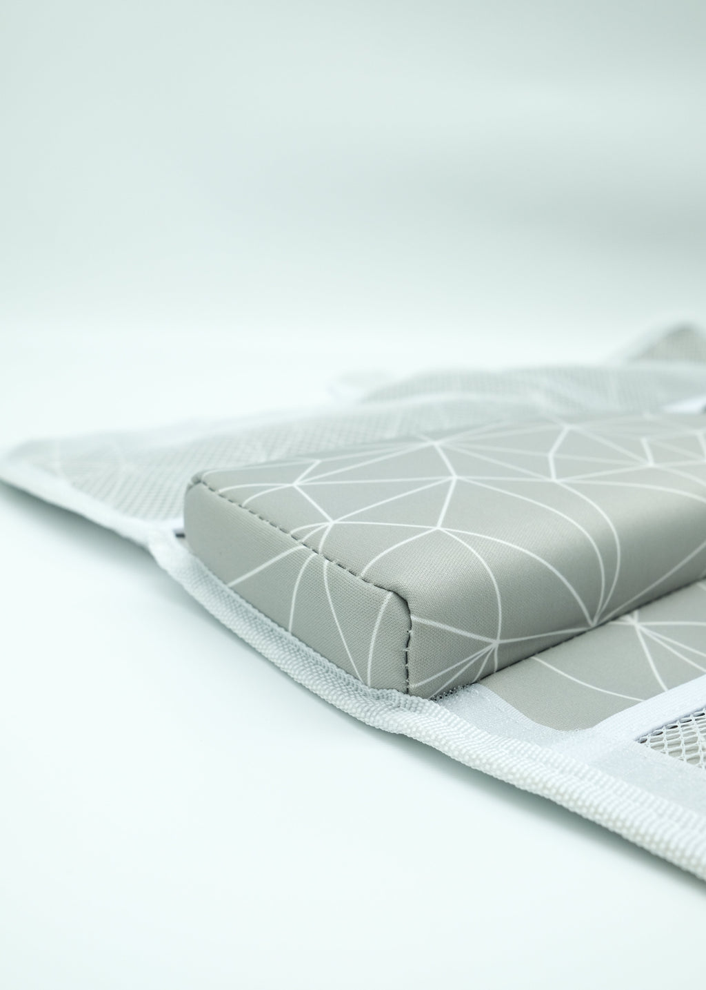 Baby Bath Kneeler and Elbow Rest Pad | Comfortable Bath Time Support for Parents | Geometric Grey