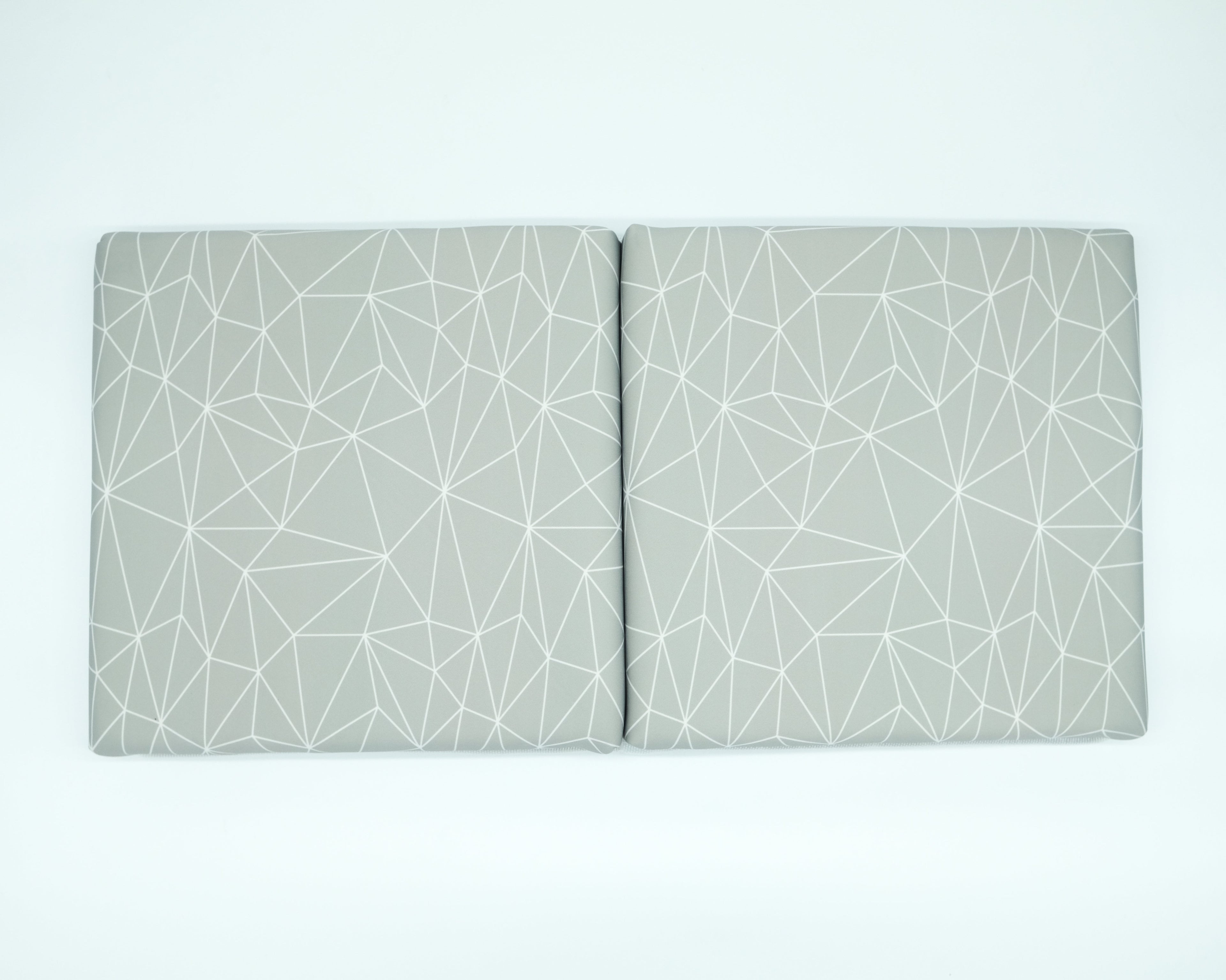 Baby Bath Kneeler and Elbow Rest Pad | Comfortable Bath Time Support for Parents - Geometric Grey (Narrow Edge Baths)