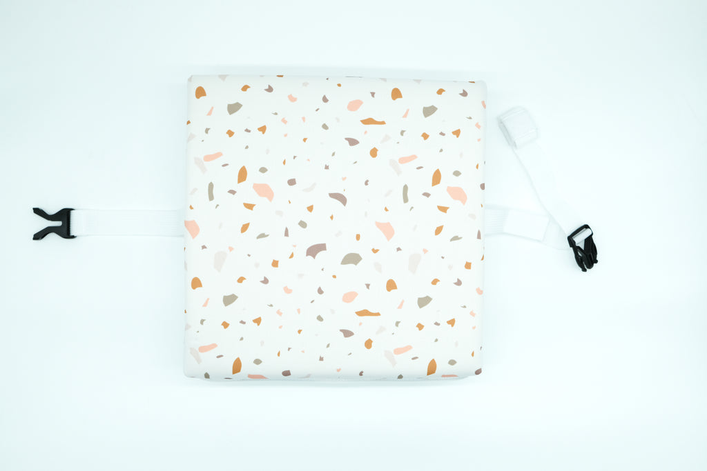 Baby Bath Kneeler and Elbow Rest Pad | Comfortable Bath Time Support for Parents - Terrazzo (Narrow Edge Baths)