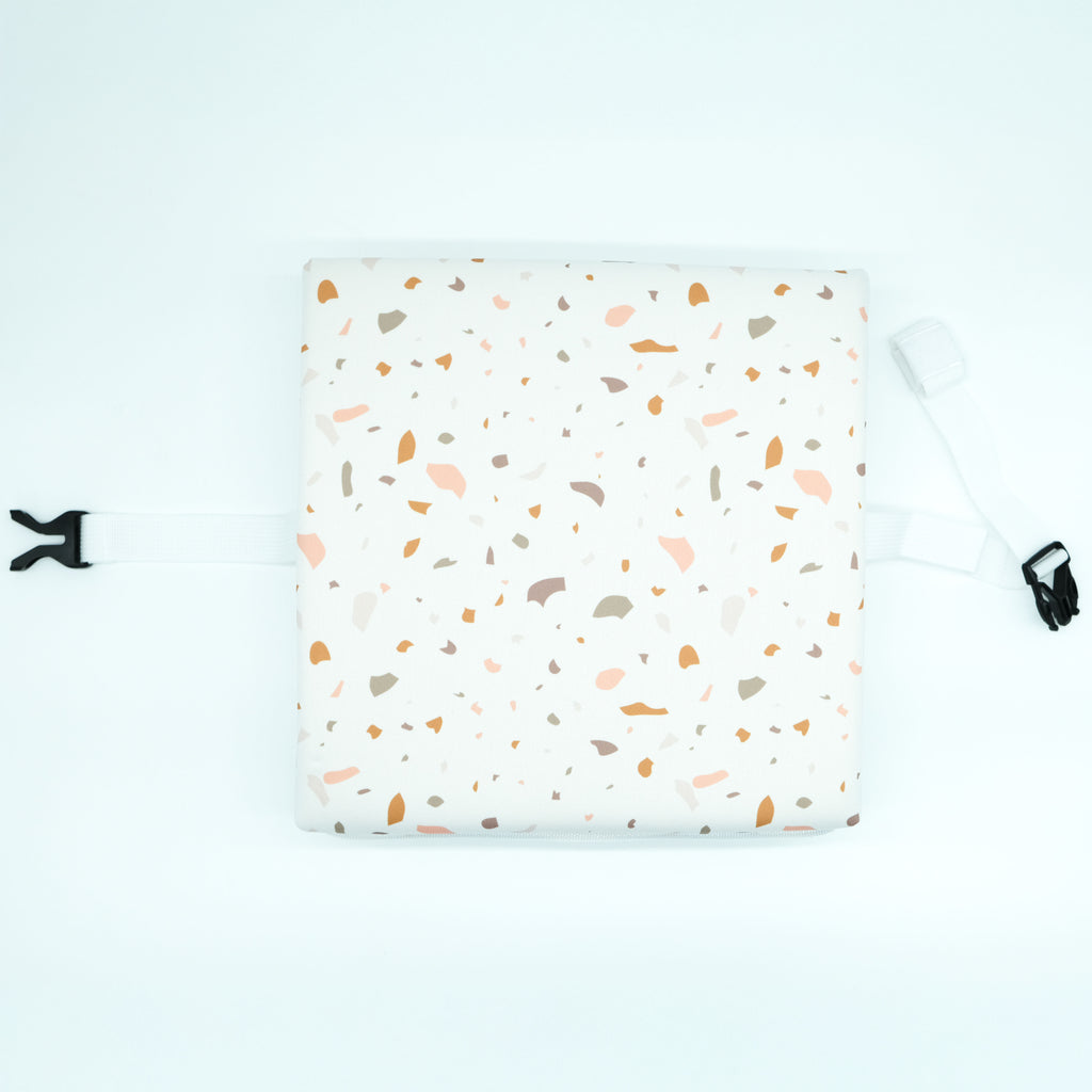 Baby Bath Kneeler and Elbow Rest Pad | Comfortable Bath Time Support for Parents | Terrazzo