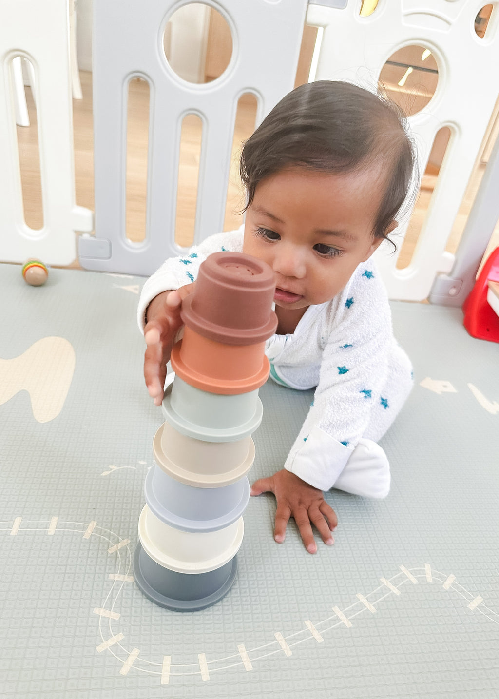 Baby Stacking Cups | Montessori Bath & Sensory Toy