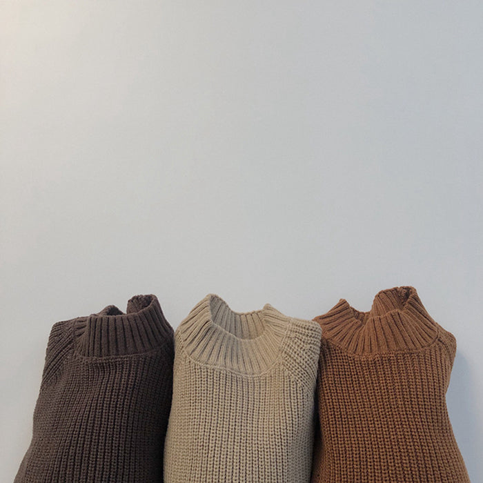 Knitted High Neck Sweater