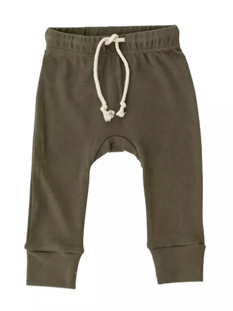 Khaki baby leggings 