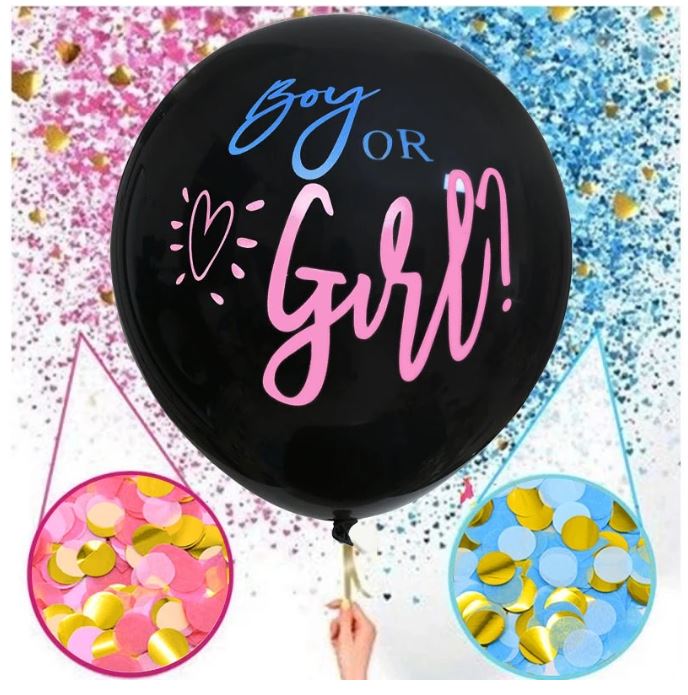 Baby Gender Reveal Giant Balloons (90cm)