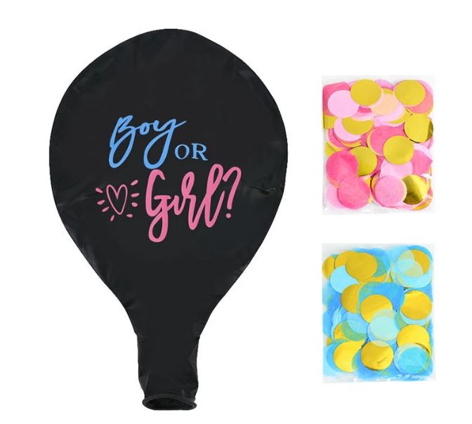 Baby Gender Reveal Giant Balloons (90cm)