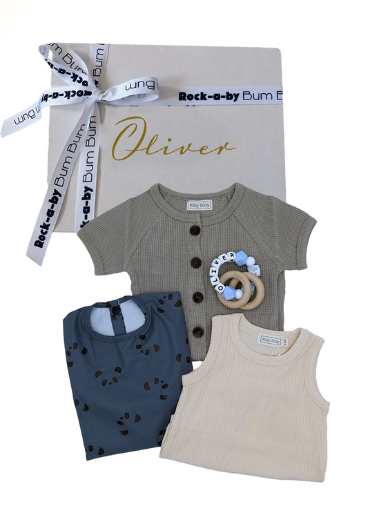 Baby Boy Personalised Gift Set - Panda