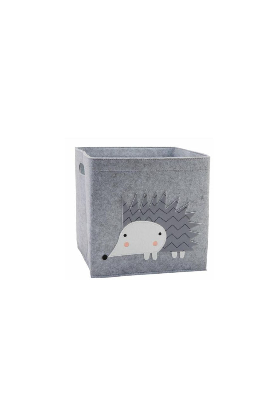 Kids cube storage basket with echidna design 