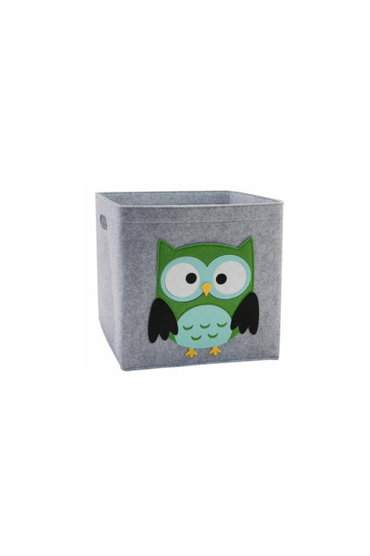 Kids Cube Storage Basket - Owl