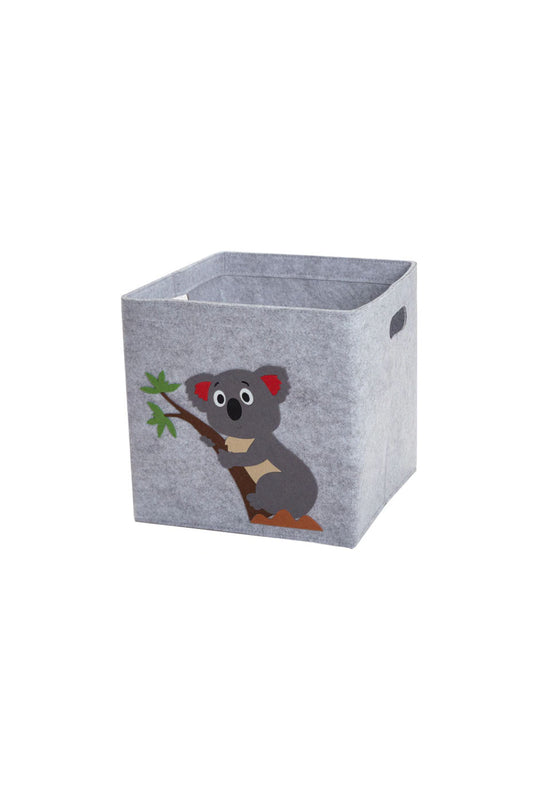 Kids cube storage basket with koala design