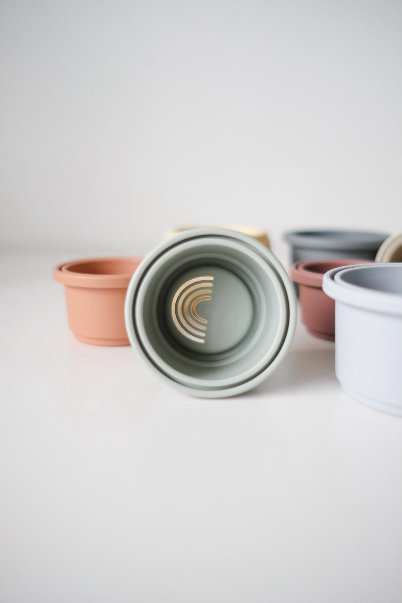 stacking cups with holes