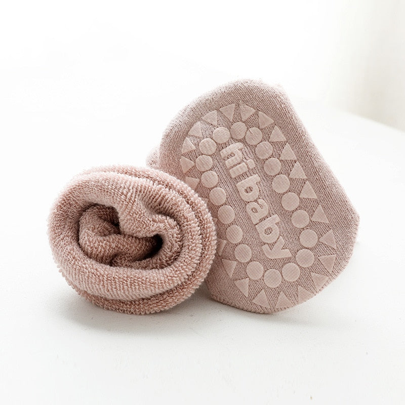 Non Slip Winter Socks - Hi Baby (5 Pack)