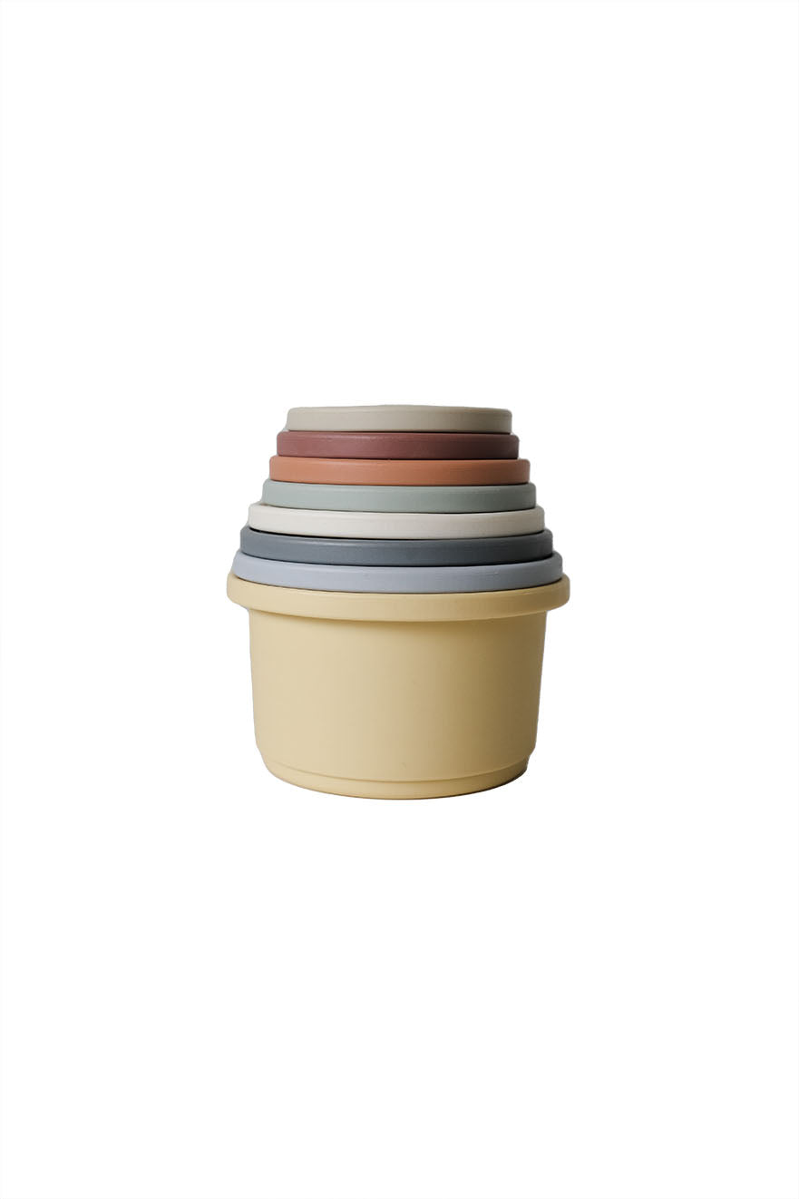 baby nesting cups in different colours